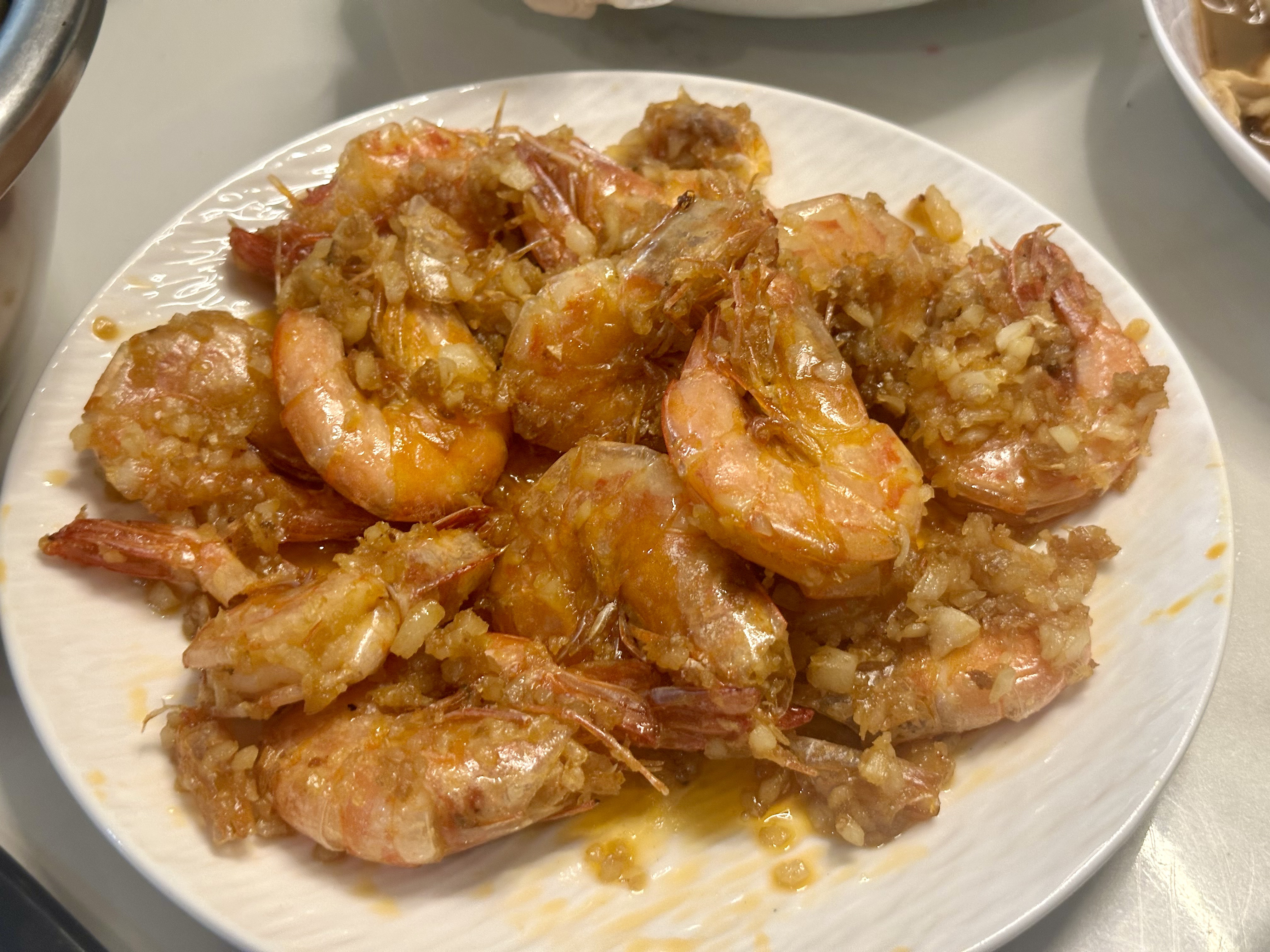 Garlic butter shrimp