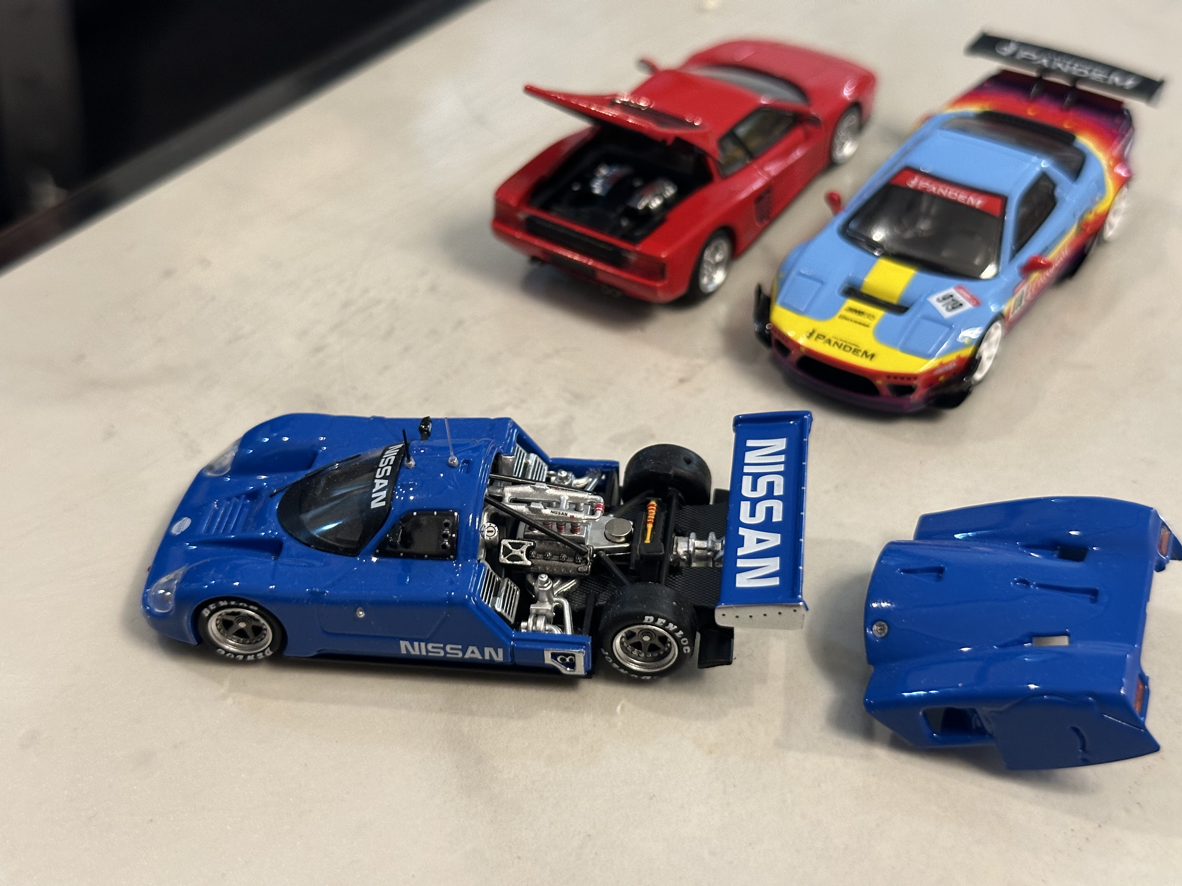 A friend's model car collection